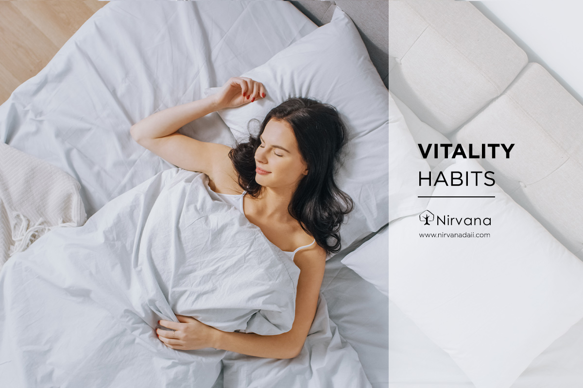 A person lying on a bedDescription automatically generated