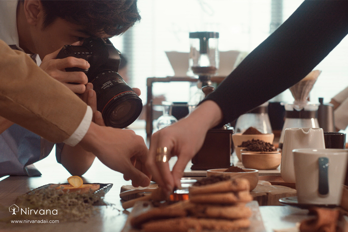 A person preparing food in a kitchenDescription automatically generated