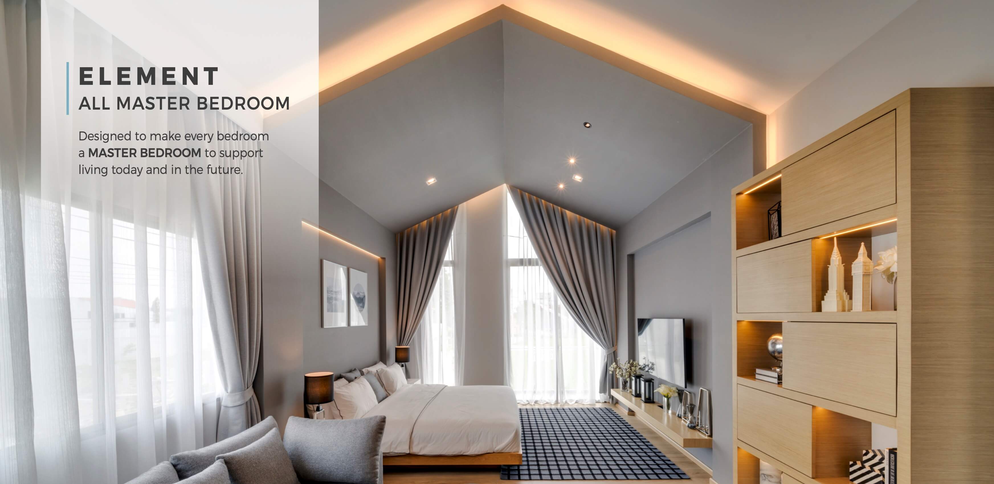 Nirvana ELEMENT-Nirvana ELEMENT Bangna-ALL MASTER BEDROOM ALL MASTER BEDROOM